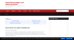 Desktop Screenshot of gutscheinmacher.de